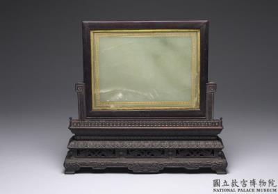 图片[2]-Jade table screen inscribed with an emperor’s poem (one of a pair), Qing dynasty, Qianlong reign (1736-1795)-China Archive